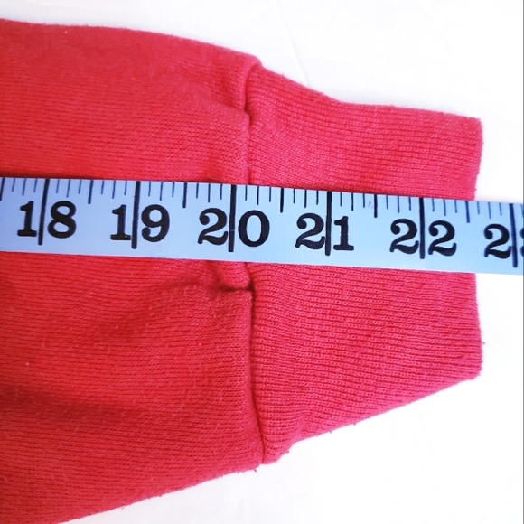 Vintage Tultex Red Ho Ho Ho Christmas Sweater made in usa Extra Large XL - Picture 3 of 6